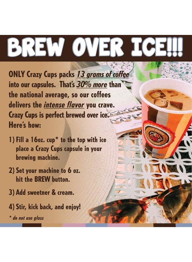 Crazy Cups Flavored Coffee in Single Serve Coffee Pods - Flavor Coffee Variety Pack for Keurig K Cups Machine from Crazy Cups, 30 Count - Image 2